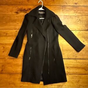 ZARA basics wool blend zipper coat